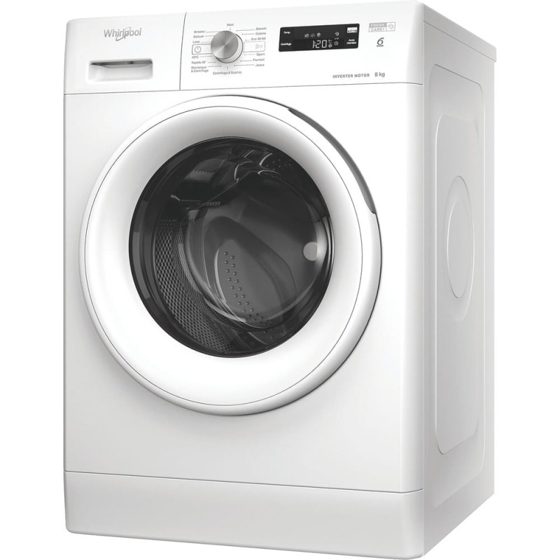 lavatrice whirlpool ffsp87it caricamento frontale 59.5cm 8kg 1200rpm