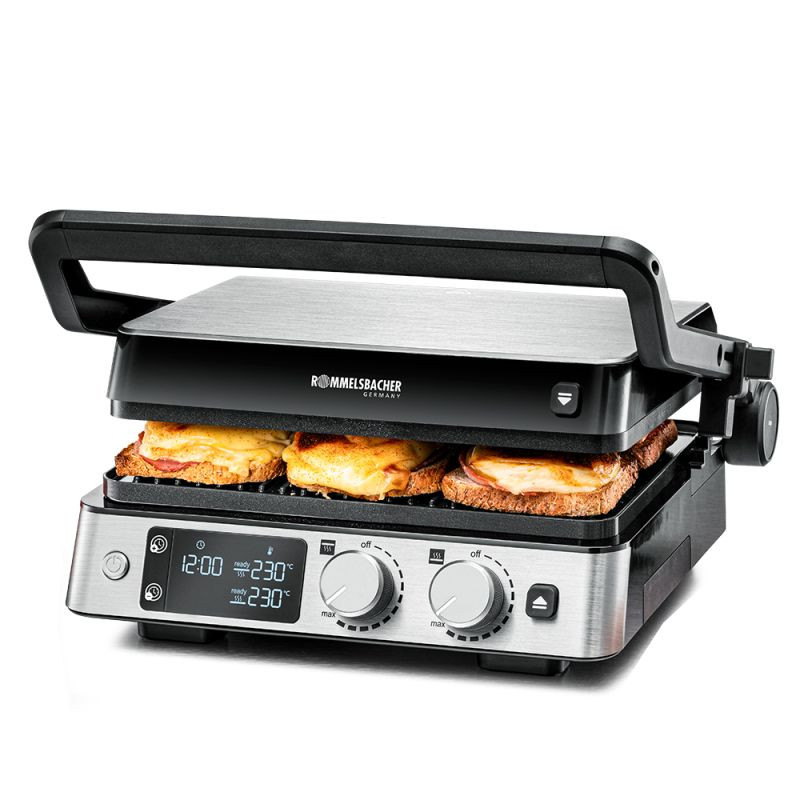 griglia elettrica a contatto rommelsbacher kg 2025 regolabile in