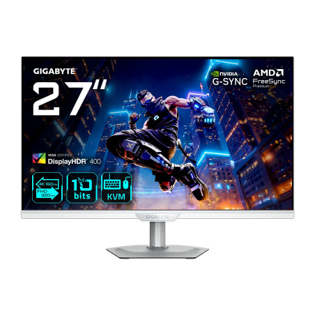 monitor led 27'' gigabyte m27up ice gaming 4k ultra hd 3840x2160p/1ms/classe