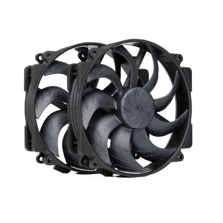 ventola 140x140 noctua nf-a14x25r g2 pwm chromax 140mm nero 2pz