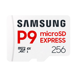 256gb scheda di memoria microsdxc samsung p9 express bianco [mb-mk256t/ww]