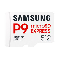 512gb scheda di memoria microsdxc samsung p9 express bianco [mb-mk512t/ww]