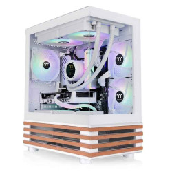 case thermaltake view 170 ws argb snow micro tower micro atx bianco