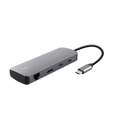 hub trust dalyx usb tipo a/c 8in1 grigio [25670]