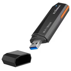 adattatore usb wireless edimax be6500 wi-fi 7 6500mbps nero [ew-7822ube]
