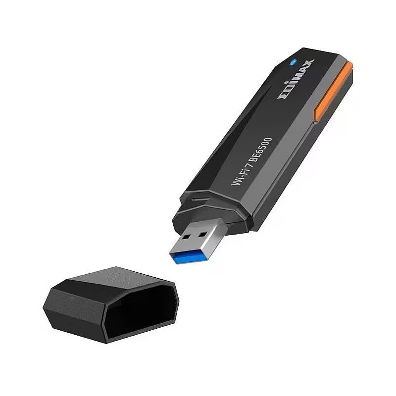 adattatore usb wireless edimax be6500 wi-fi 7 6500mbps nero [ew-7822ube]
