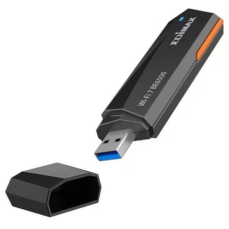 adattatore usb wireless edimax be6500 wi-fi 7 6500mbps nero [ew-7822ube]