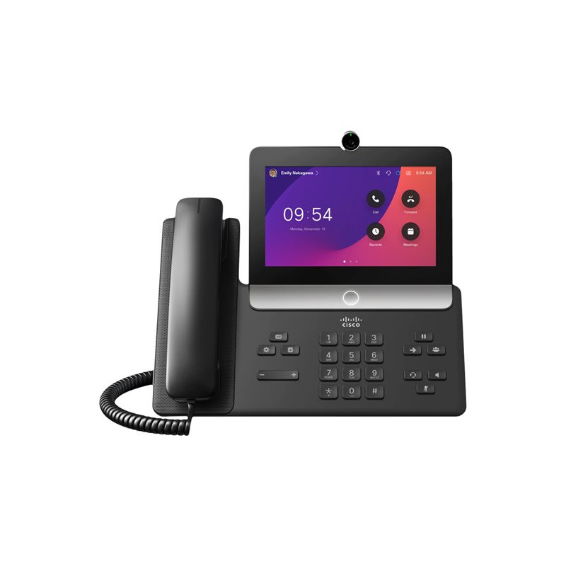 videotelefono cisco 8875 7" 1920x1080p/30fps nero antracite