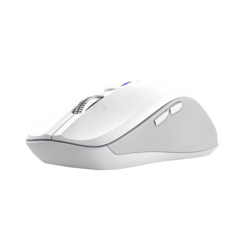 mouse trust ferro wireless usb 3200dpi 9 tasti bianco [25674]