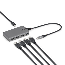 hub usb startech.com 4porte usb c/a grigio [5g4ac-usb-c-hub]