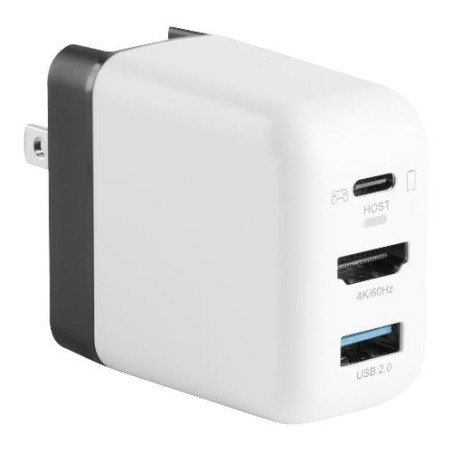 alimentatore da rete videogioco skull factory powerdock 65 per nintendo