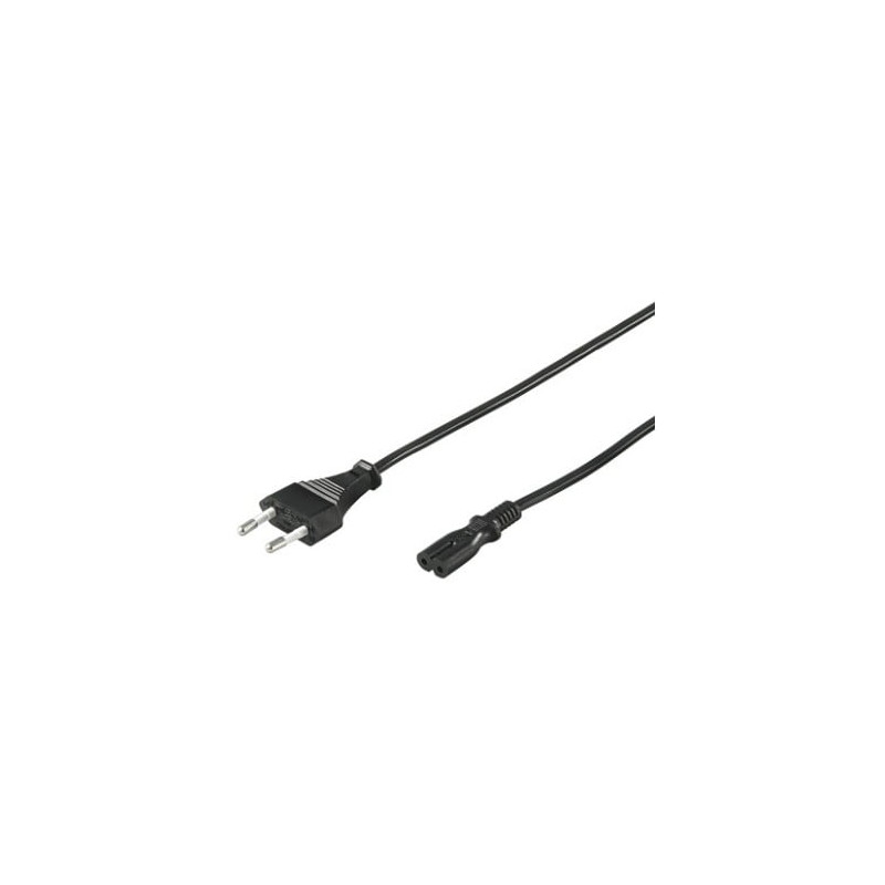 cavo di alimentazione goobay c7 bk 1,8m [51322]