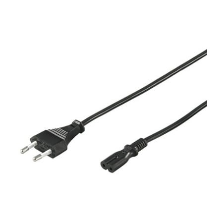 cavo di alimentazione goobay c7 bk 1,8m [51322]