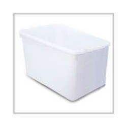 Vassoio alimentare rettangolare giganplast 60l 62x42x30 bianco [giganplast]