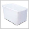 Vassoio alimentare rettangolare giganplast 60l 62x42x30 bianco [giganplast]