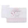 lenzuola carrozzina italbaby ricamata orso 3pz rosa