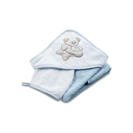 set asciugamano italbaby 3pz azzurro [050.4150.372]