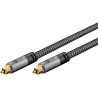 cavo goobay plus toslink 1m nero/argento [65304]