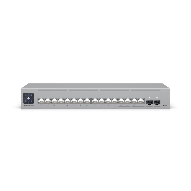 switch ubiquiti pro max 16 poe gestito l3 12x gbe + 4x 2.5gbe + 2x
