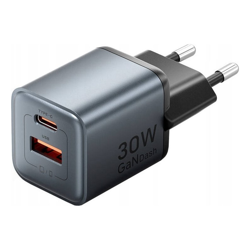 alimentatore da rete vention fewh0-eu gan 30w 1x usb-a +