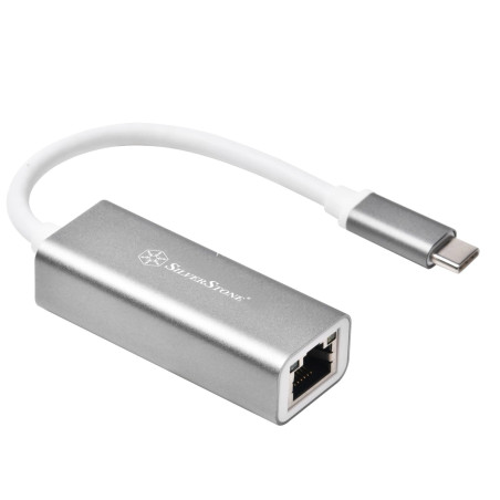 adattatore usb silverstone 10cm argento/bianco [40185]