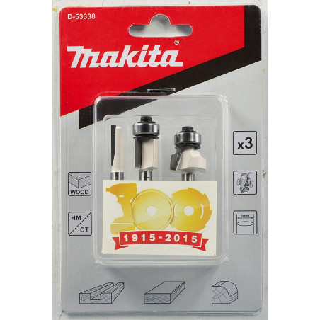 set fresa makita d-53338 6mm 3pz [d-53338]