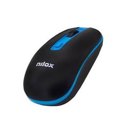 mouse nilox wireless 1600 dpi nero/blu [nxmowi2003]