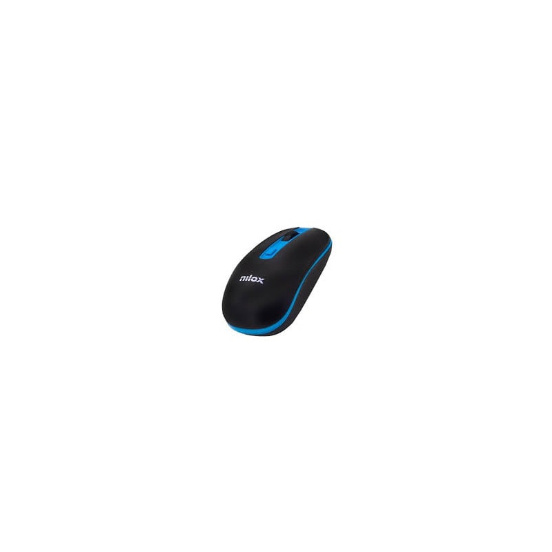 mouse nilox wireless 1600 dpi nero/blu [nxmowi2003]