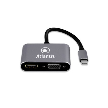 hub usb atlantis land a04-tc_hd+v+pd usb3.2 gen 1 (3.1 gen 1)