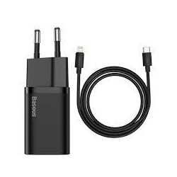 alimentatore da rete baseus tzccsup-l01/interno/ac/usb/1m nero