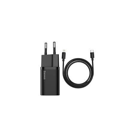 alimentatore da rete baseus tzccsup-l01/interno/ac/usb/1m nero