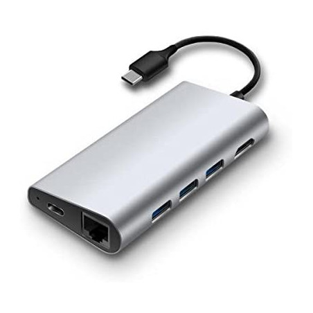 docking station usb nilox usb-3.1 tipo- c/sd/rj45/dp/hdm