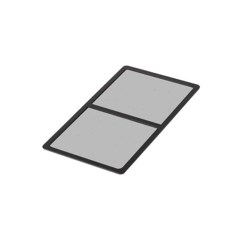 filtro ventola silvstone antipolvere 140mmx2 nero [sst-ff145b]