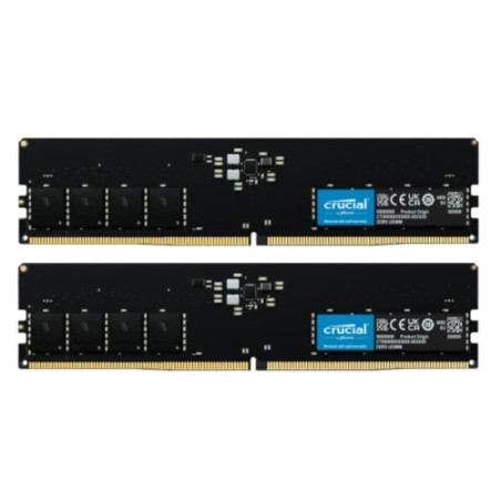 ram dimm ddr5 64gb crucial 5600mhz cl46 1.1v k2 nero [ct2k32g56c46u5]