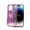 custodia celly magsades apple per iphone 15 pro viola transaparente