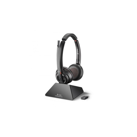 cuffie hp poly savi 8220 d2 wireless/bluetooth per ufficio con microfono