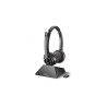 cuffie hp poly savi 8220 d2 wireless/bluetooth per ufficio con microfono