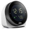 sveglia digitale braun bc 24 w dcf con funzione snooze lcd bianco