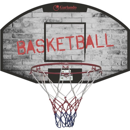 tabellone da basket garlando portland da parete/porta 71x45x2cm/anello