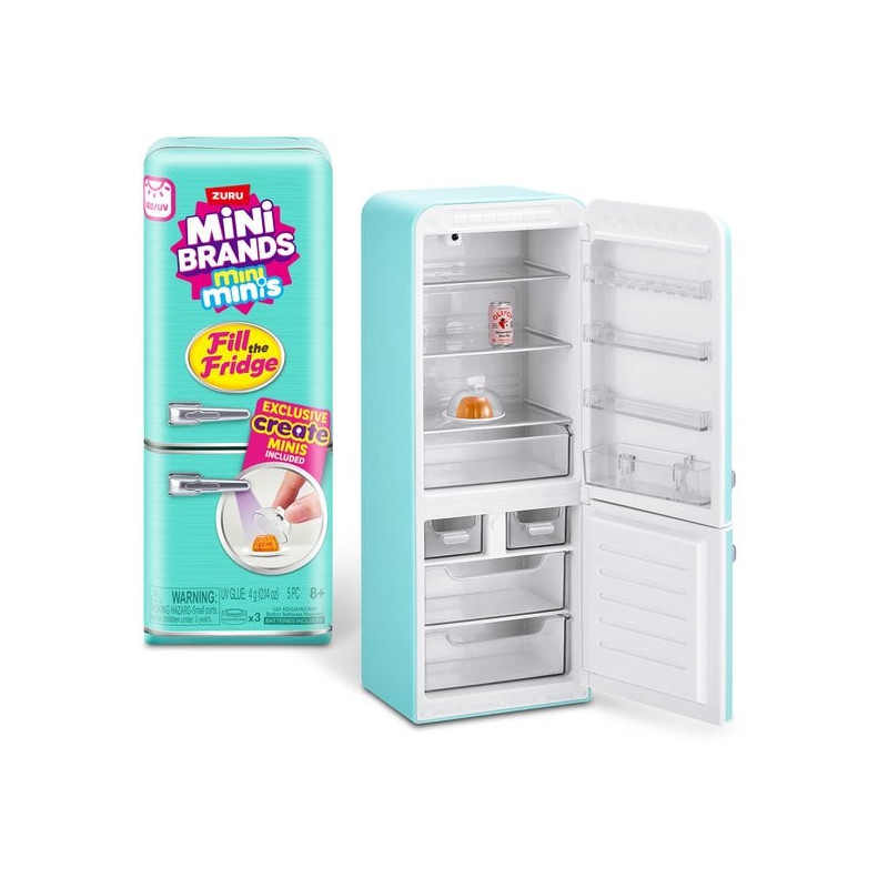 set da gioco zuru mini brands riempi il frigorifero con figurina