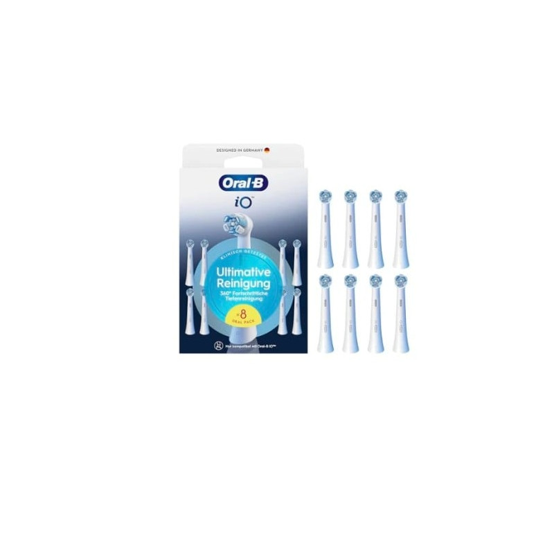 testine spazzolino oral-b io ultimate clean bianco 8pz