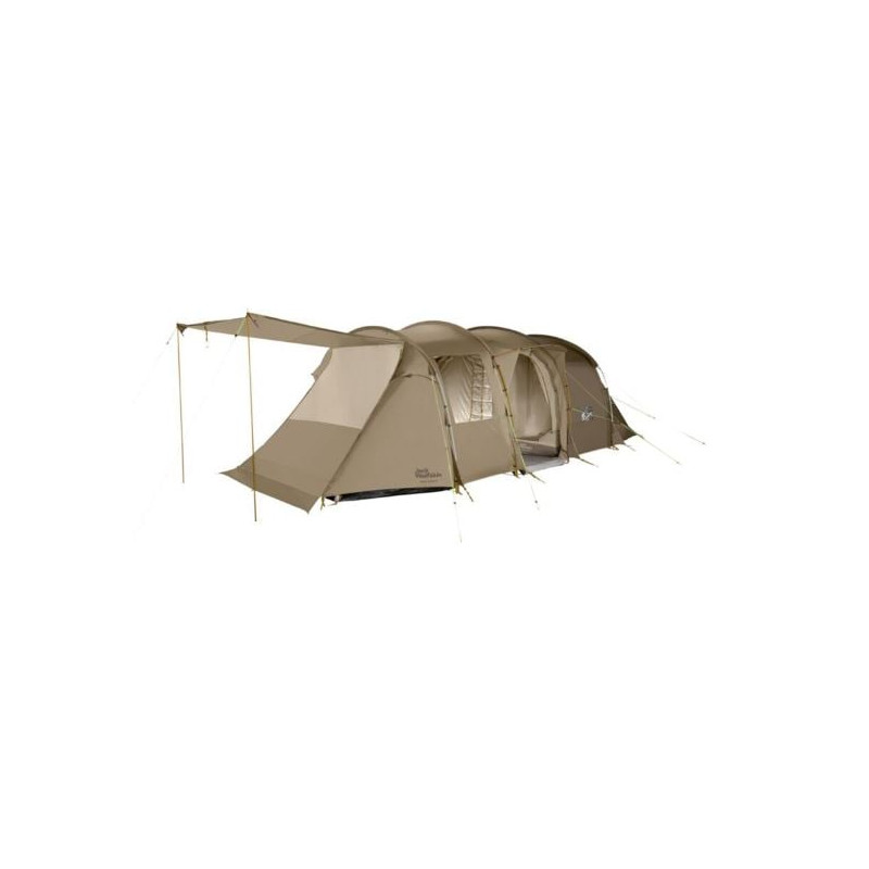 tenda jack wolfskin travel lodge rt beige/marrone [3008111_5154_os]
