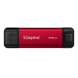 ssd 512gb kingston dual usb a/c rosso/nero [spsd/512gb]