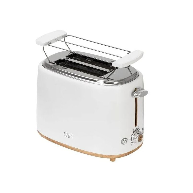 tostapane adler ad 3225 950w bianco/legno [ad 3225]