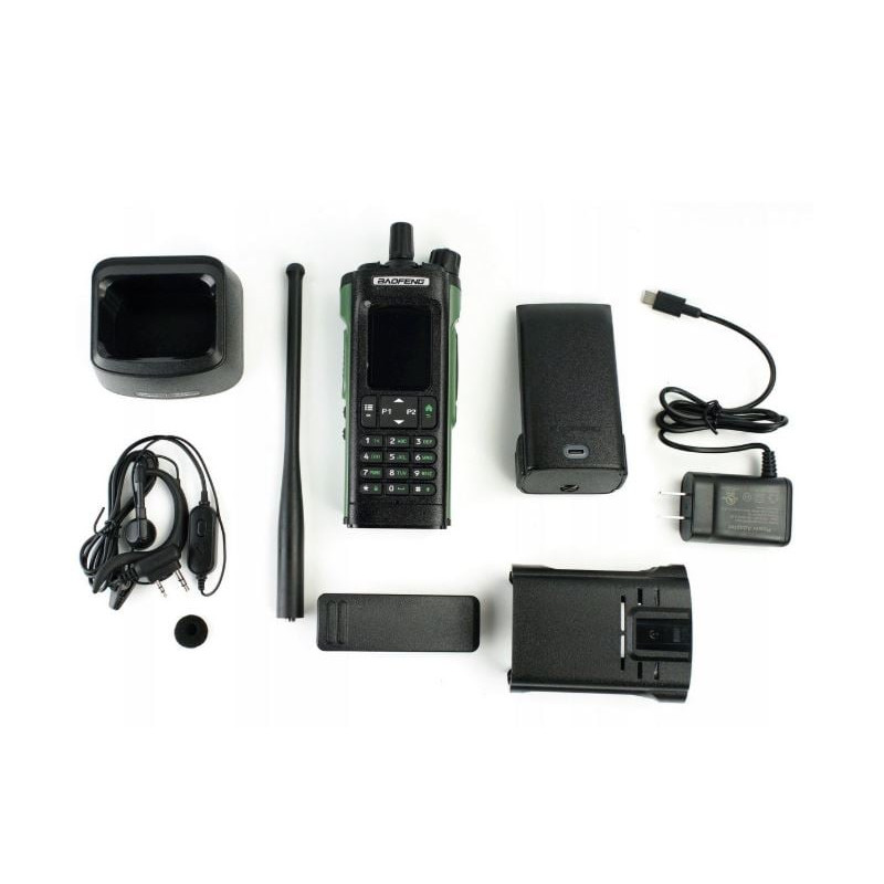 walkie-talkie baofeng dm-32e htq radio dmr + banda aeronautica
