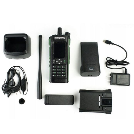 walkie-talkie baofeng dm-32e htq radio dmr + banda aeronautica