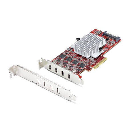 scheda di espansione startech.com p10q4c-usb-card-lp