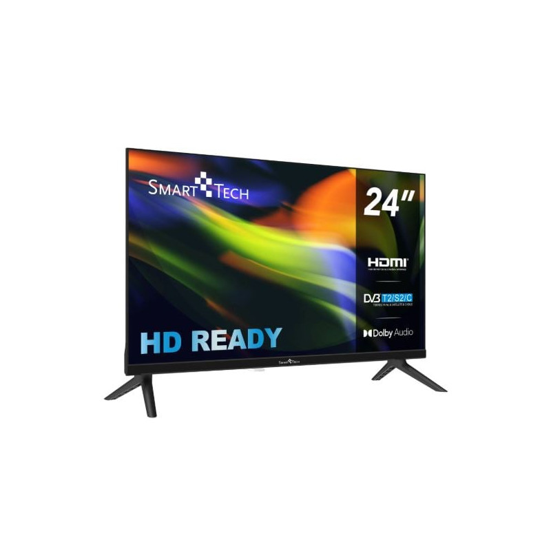 tv led 24'' smart tech 24hn01vc hd ready 1280x720p smart