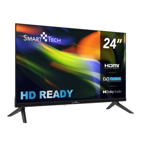 tv led 24'' smart tech 24hn01vc hd ready 1280x720p smart