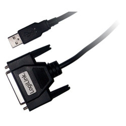 usb cable logilink d-sub 25-pin parallel st/bu 1,8m [ua0054a]